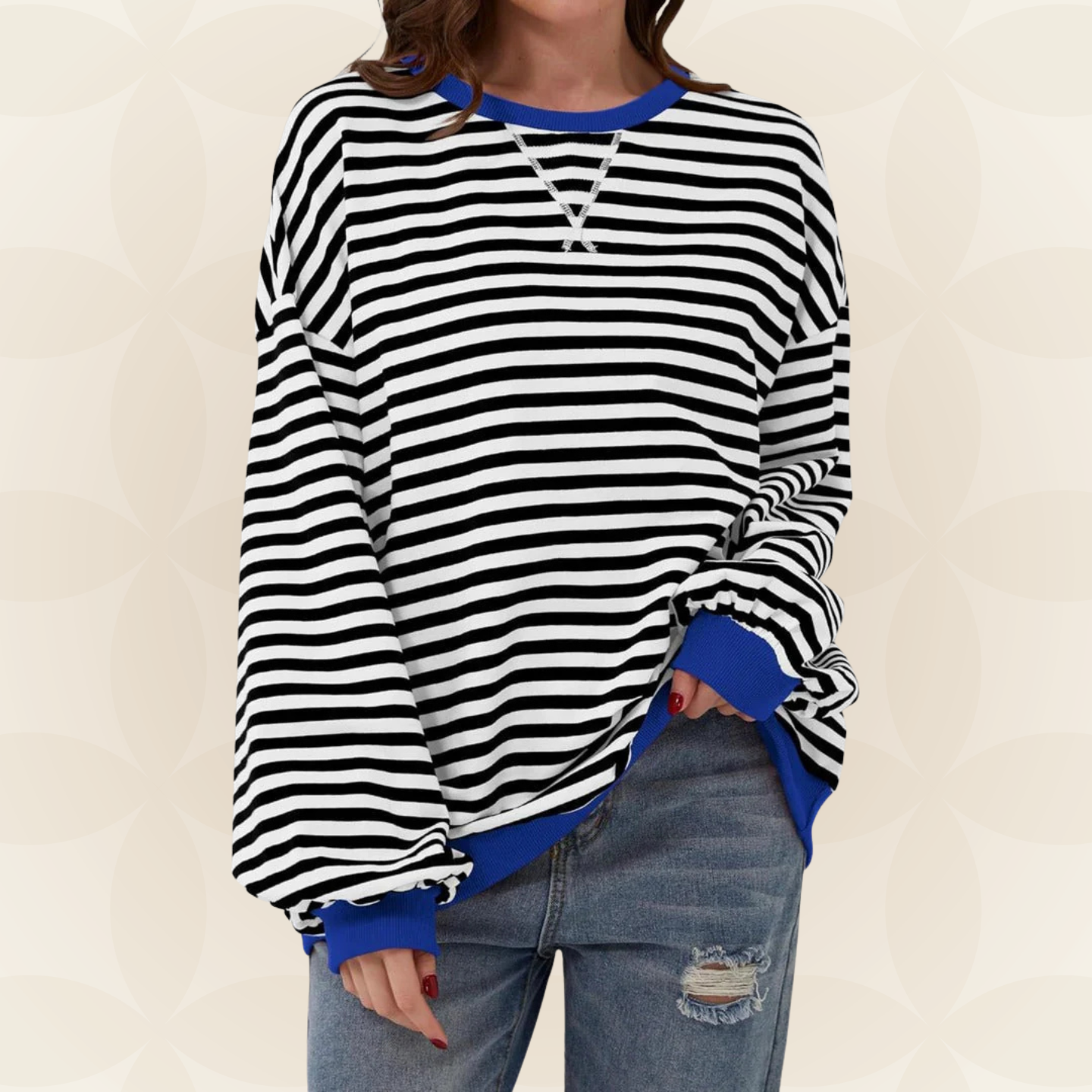 Sterre - Casual gestreepte trui